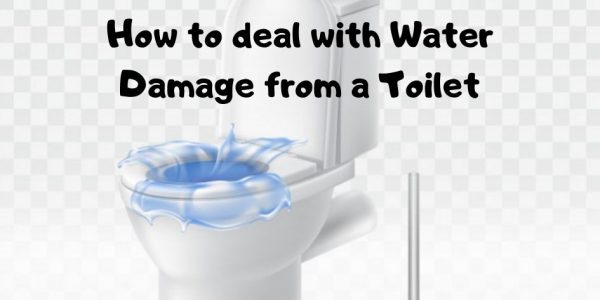 water damage from a toilet